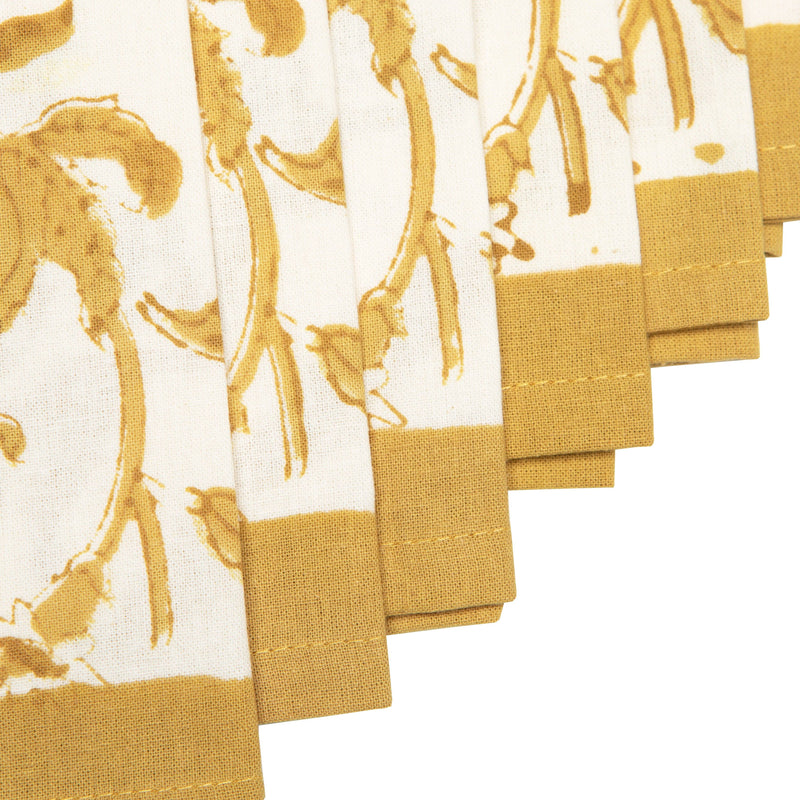 Couleur Nature - Granada Mustard Tea Towels - Set of 3