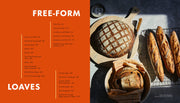 Penguin Random House LLC - The Perfect Loaf: Artisanal bread spread featuring cross-hatched boule, demi-baguettes, showcasing detailed sourdough techniques from Maurizio Leo's debut cookbook.