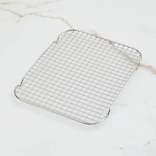 Hestan Provisions | OvenBond Tri-Ply Bakeware, Medium Rack Only; a stainless steel cooling rack for even roasting and baking, visible in grid pattern design.