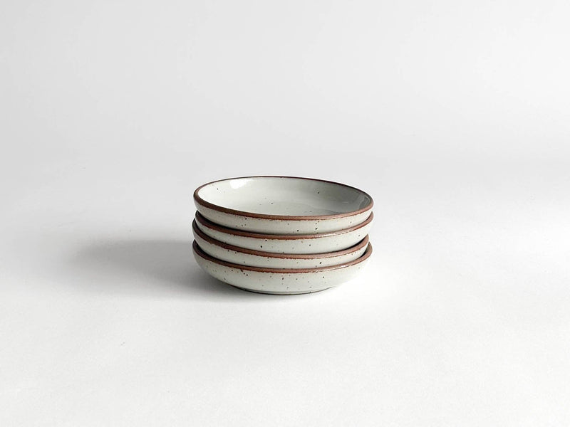 Sarah Kersten - Olive Dish: Basin Collection: Classic White, is a versatile, small, and elegant 6 dish, perfect for serving appetizers or as a side plate.
