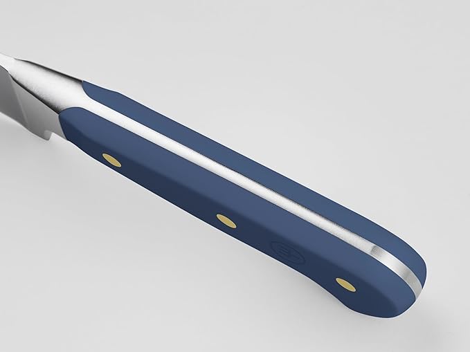 Wüsthof Classic 8 Chef's Knife, featuring a close-up of the blade, ideal for precise culinary tasks, available at Athens Cooks.