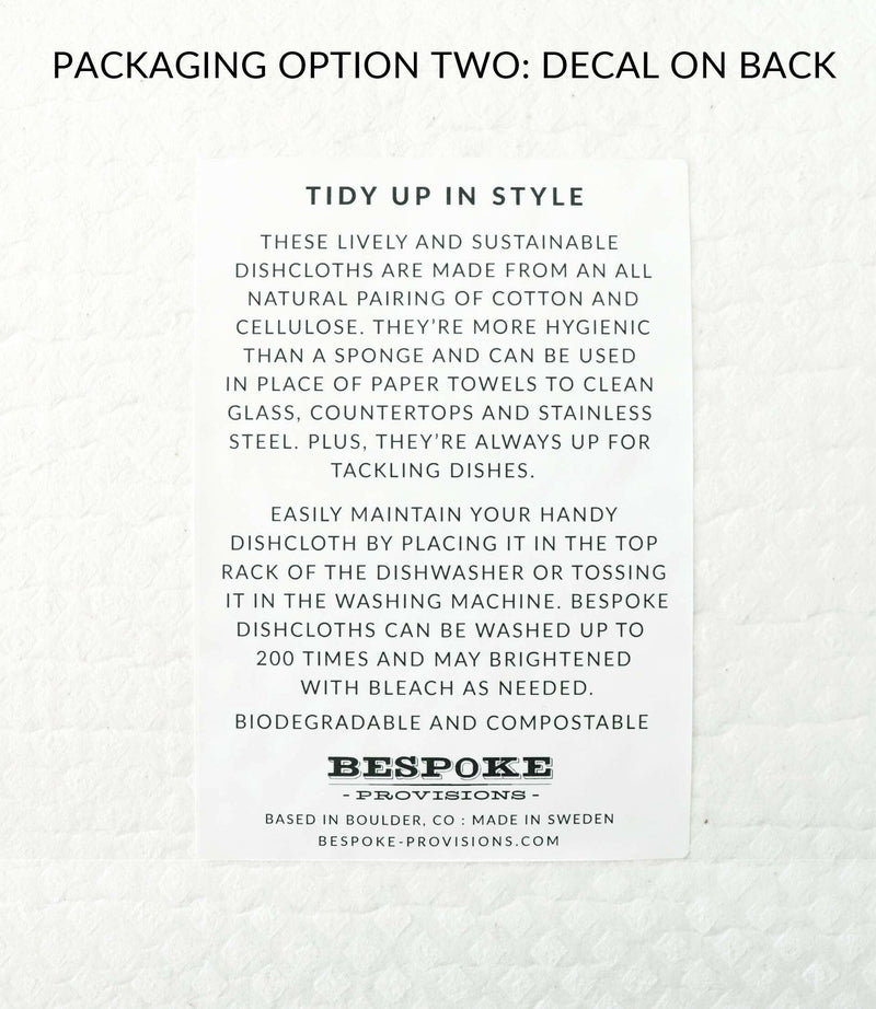 Bespoke Provisions - Bees on Honeycomb Swedish Dishcloth.