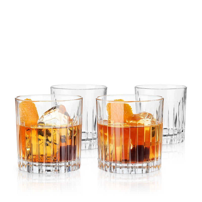 Handblown Mexican DOF Glasses, Set of 4