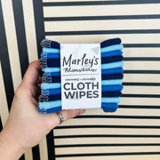 Marley's Monsters Cloth Wipes - Earthy Rainbow, single-ply cotton flannel wipes for versatile use, showcasing sustainable living essentials.