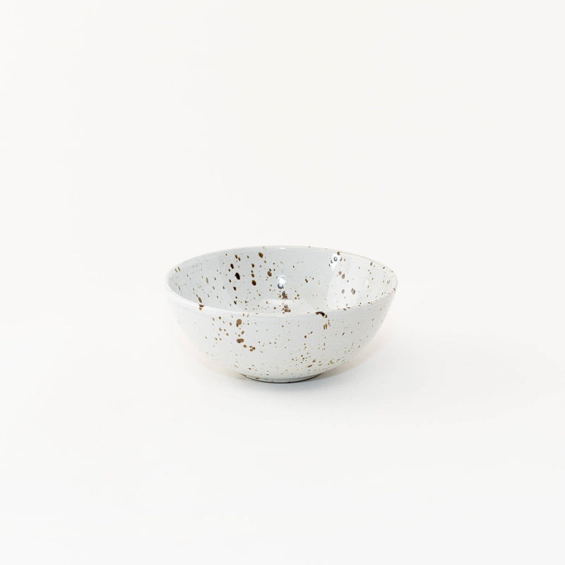 Sarah Kersten - Ramen Bowl: Pacific White, an 8 ceramic bowl with brown specks, ideal for noodles, salads, and more, aligning with Athens Cooks' curated kitchenware.