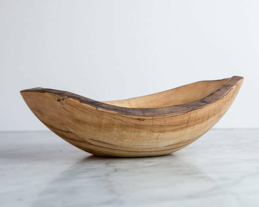 Peterman's Boards and Bowls | Spalted Maple Oval Bowls.