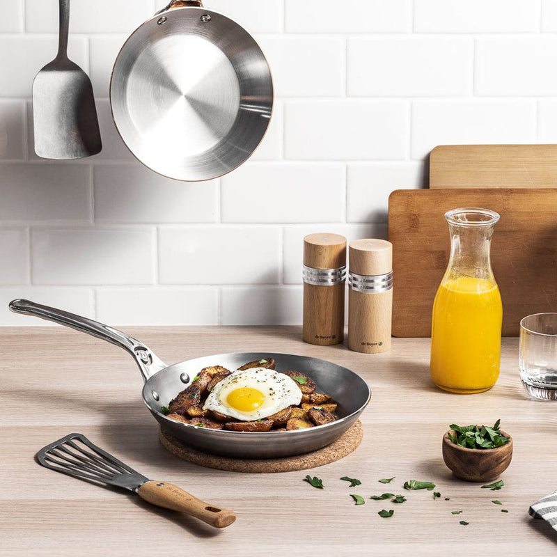 de Buyer | Mineral B PRO Carbon Steel Fry Pan, 12 inches