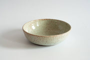 RachaelPots - Pasta Bowl Small: Sage; a hand-thrown, speckled stoneware bowl with greenish glaze, ideal for pasta or noodles. Microwave and dishwasher safe.