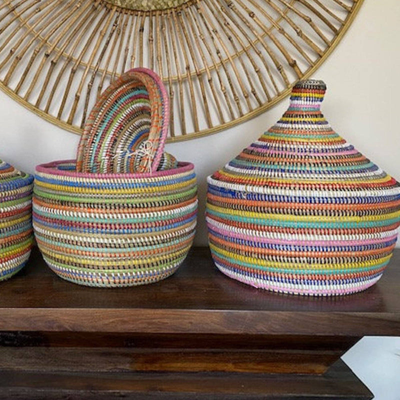 Mexican Woven Palm Tortilla Basket