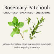 Little Seed Farm - Rosemary Patchouli Deodorant Cream, featuring patchouli and rosemary visuals, promotes a natural, energizing scent; includes free samples and usage instructions.