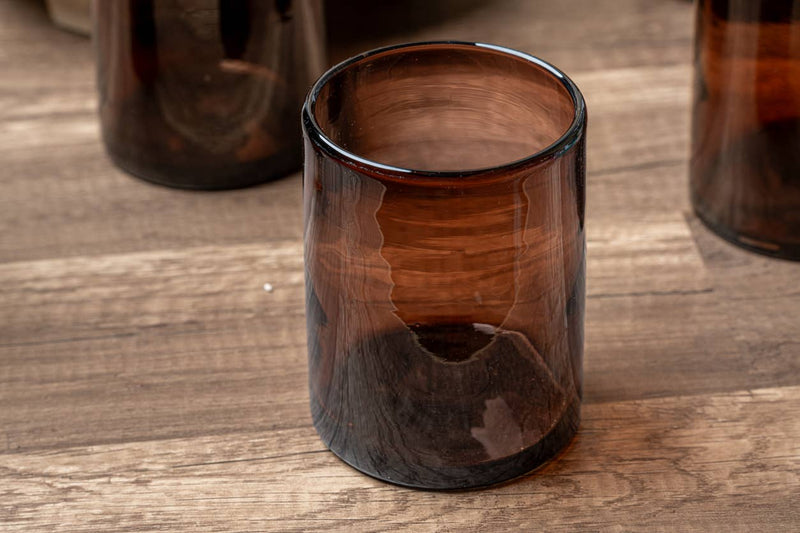 Handblown Mexican DOF Glasses, Set of 4