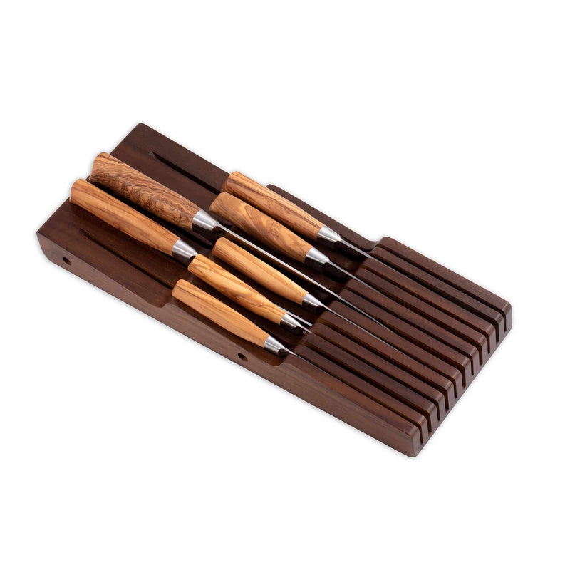 Messermeister | Acacia In-Drawer Knife Holder, 11 Slot