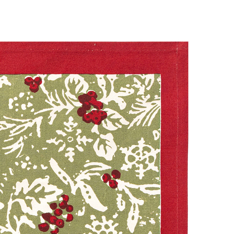 Couleur Nature - Baies de Houx Red & Green Mats - Set of 6