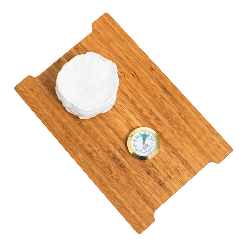 Cheese Grotto | Gold Polished Dial Hygrometer