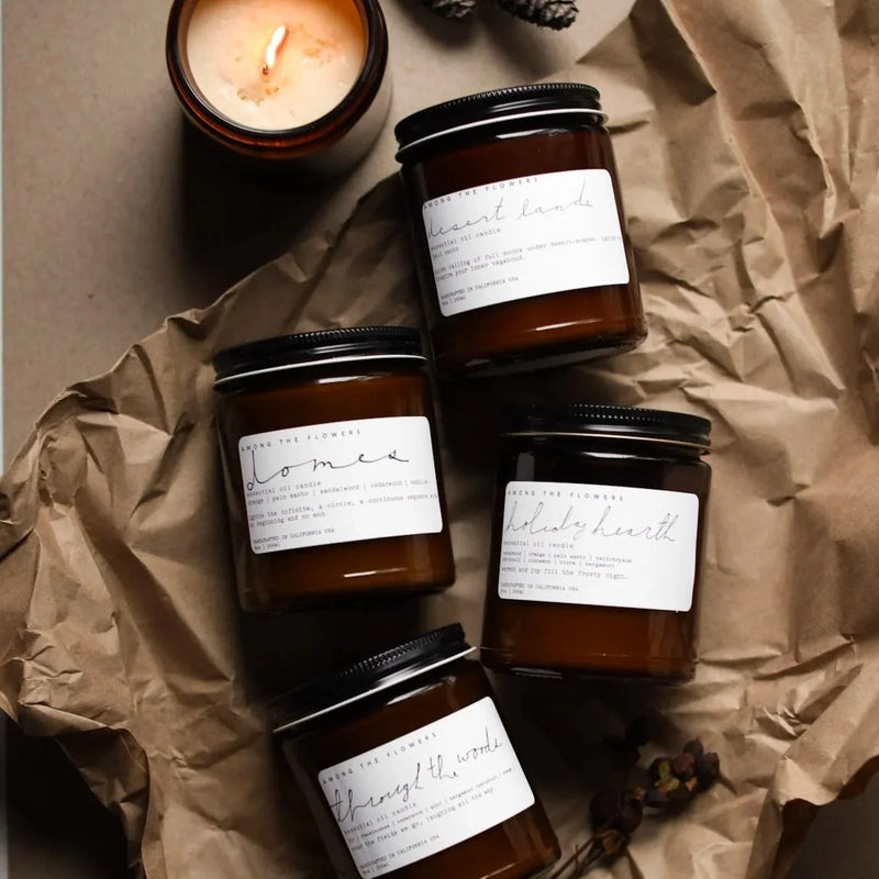 Among the Flowers | Essential Oil + Soy Wax Candle Wilder