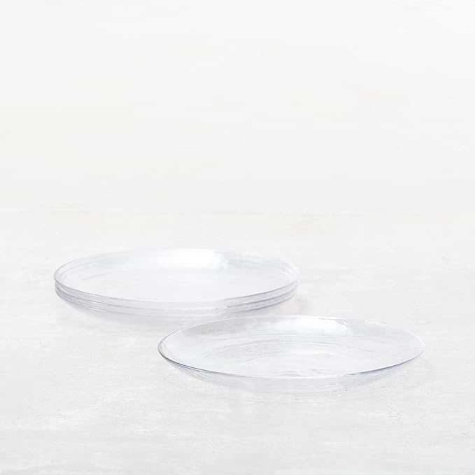 Fortessa | Los Cabos Clear 10.5 Dinner Plate, a sleek, circular tableware piece, ideal for elegant dining, available at Athens Cooks kitchen store.