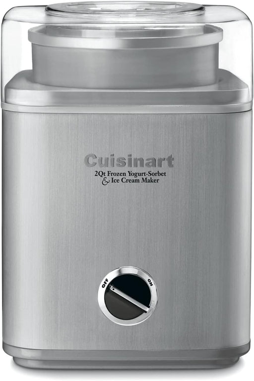 Cuisinart | Pure Indulgence 2 Quart Frozen Yogurt-Sorbet & Ice Cream Maker with integrated motor and automatic mixing paddle for smooth, homemade desserts.