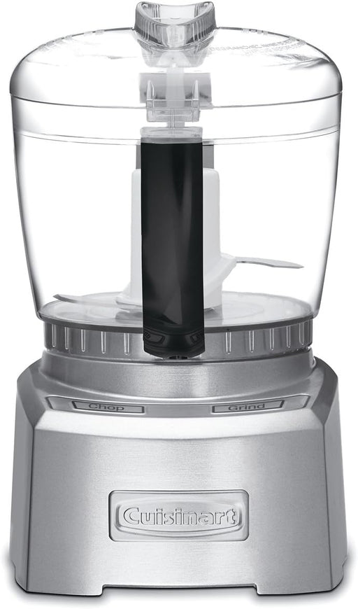 Cuisinart | Elite Collection 4 Cup Chopper Grinder, a silver food processor with a black handle, perfect for efficient kitchen prep at Athens Cooks.