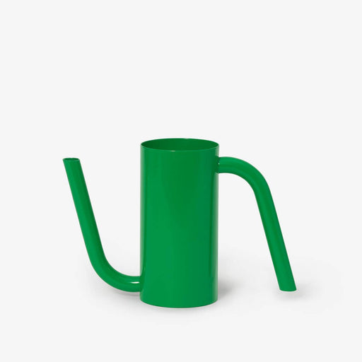 Areaware - Tango Watering Can: Short Green, featuring dual handles and a sleek design, ideal for easy plant watering.