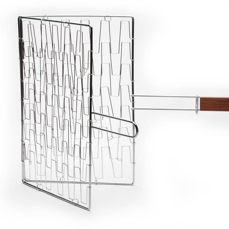 Outset | Flex Grill Basket with Rosewood Handle