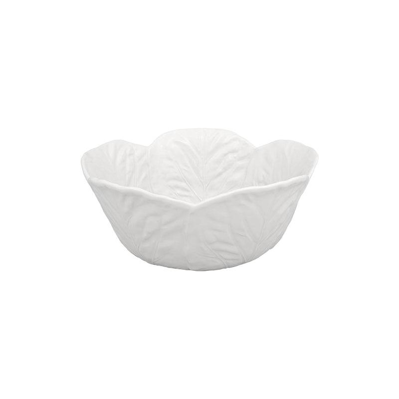 Bordallo Pinheiro | Handmade Cabbage Beige Salad Bowl, 11 inches