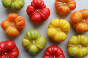 Artifaqt - Heirloom Tomato Beeswax Candle: Orange / Large, shaped like a tomato, crafted from eco-friendly beeswax for a clean, bright, and long-lasting burn.