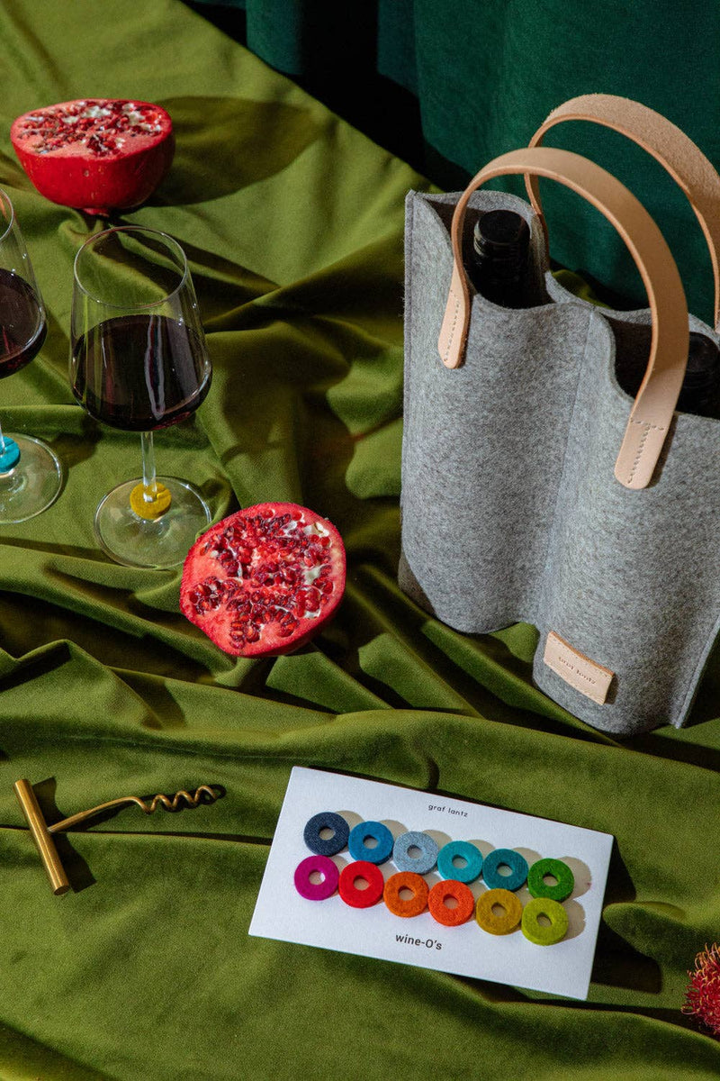 Graf Lantz | Wine-O's Merino Wool Felt Round Wine Markers