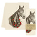 Eric & Christopher - Horse with Wreath Tea Towel.