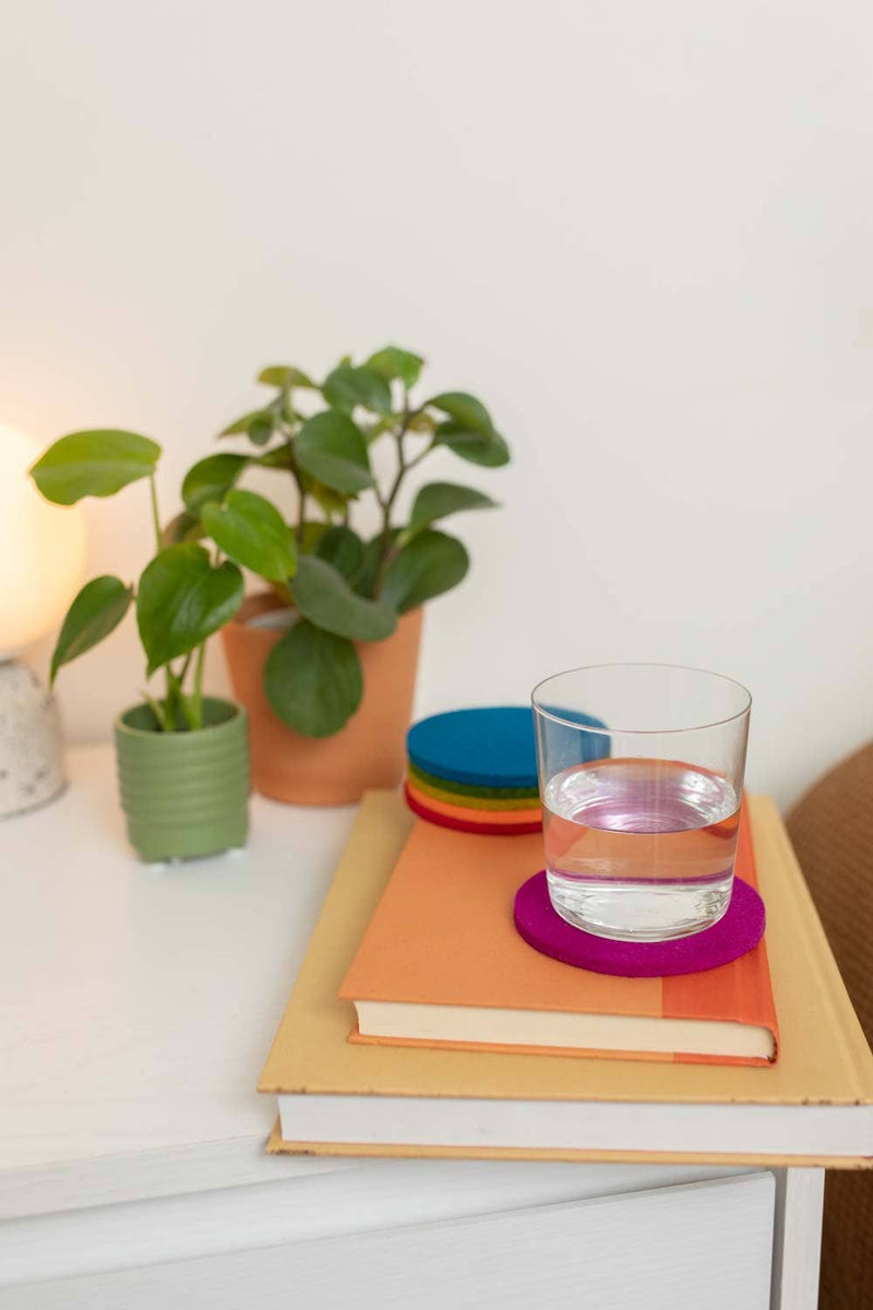 Graf Lantz | Bierfilzl Merino Wool Felt Round Coaster Multi 6 Pack