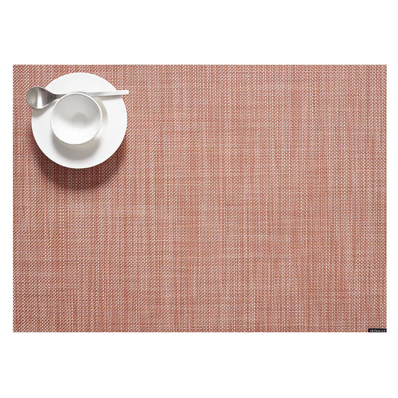 Chilewich | Mini Basketweave Rectangle Placemats - Clay