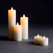 Napa Home & Garden Moving Flame Tealights, set of 2, with realistic flickering LED light, perfect for setting a cozy ambiance without open flames.