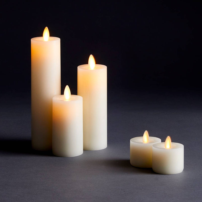 Napa Home & Garden Moving Flame Tealights, set of 2, with realistic flickering LED light, perfect for setting a cozy ambiance without open flames.