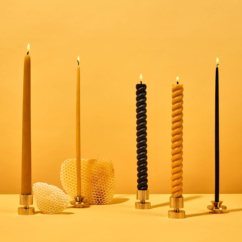 54 Celsius | Spiral Natural Beeswax Candles