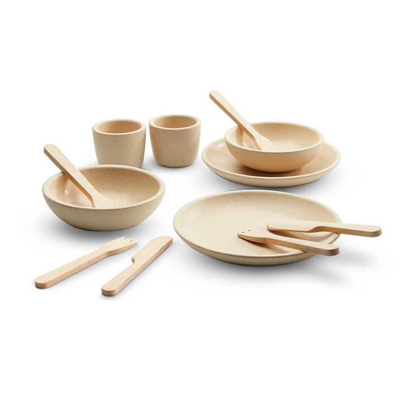 PlanToys | Kids Pretend Playtime Tableware Toy Set