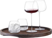 LSA International | City Tray featuring assorted wine glasses, ideal for elegant serving, available at Athens Cooks, a premier kitchen store in Athens, Georgia.