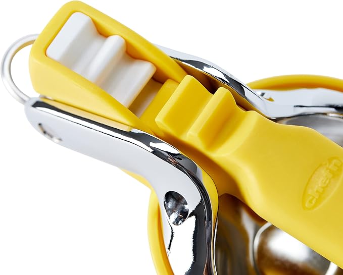 Chef'n | Citrus Juicers - Lemon Juicer Fresh Force Plus, showcasing its silver dual-gear mechanism and sturdy design for efficient juicing, perfect for any kitchen.