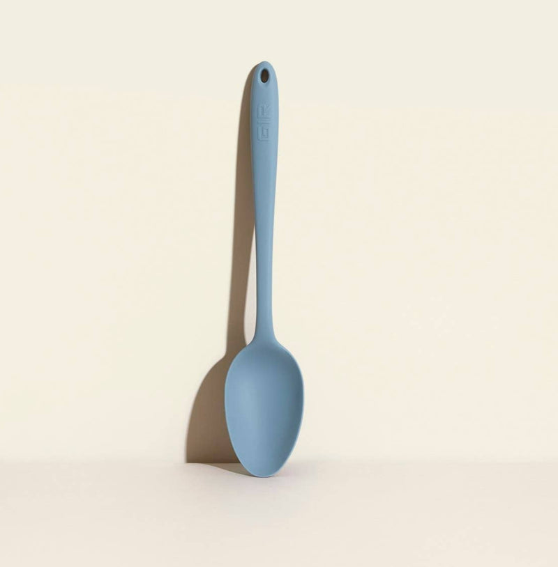 GIR Ultimate Spoon: Slate, features a deep bowl and graceful handle, perfect for versatile kitchen tasks, reflecting Athens Cooks' curated kitchen tool collection.