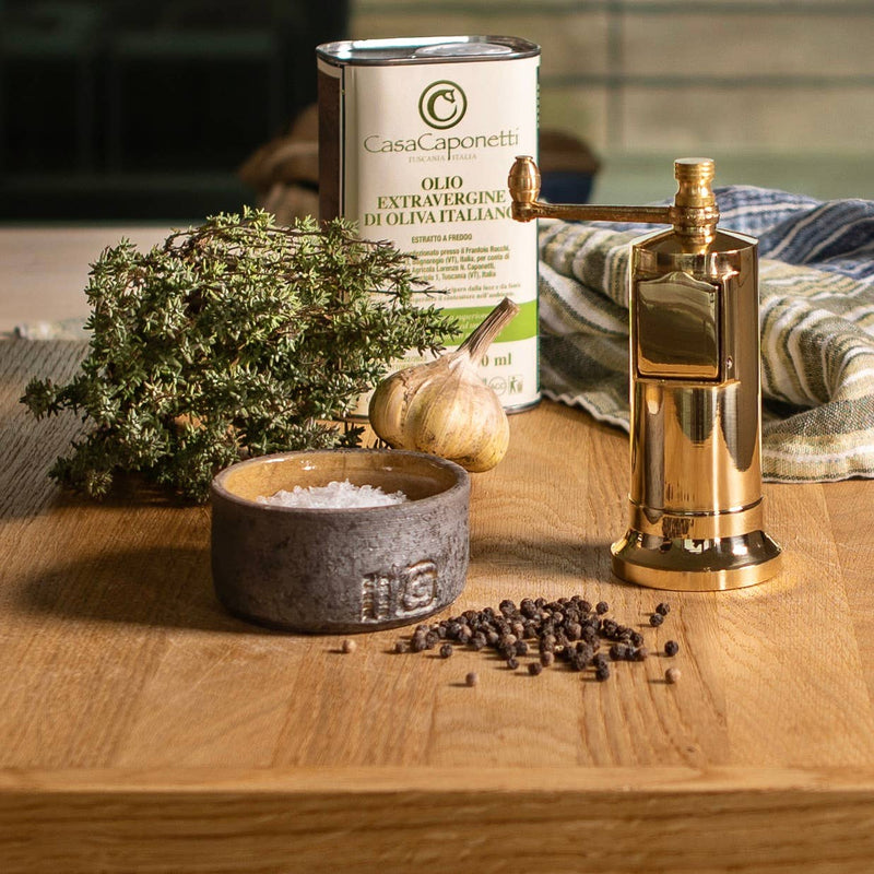 Rune-Jakobsen Design | The original 'Chefs Mate' - 5.3" brass pepper grinder