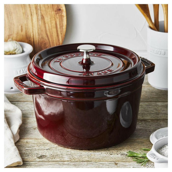 Staub | 5 Qt Deep Round Cocotte.