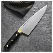 Zwilling Carbon Knife Series - 8 Inches Chef's Knife displayed against a neutral background, showcasing its sleek blade and ergonomic handle, ideal for professional and home chefs.