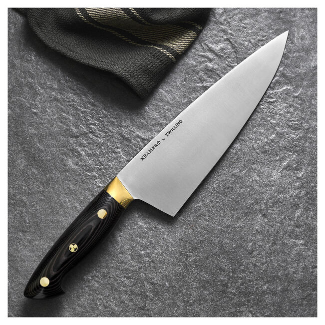 Zwilling Carbon Knife Series - 8 Inches Chef's Knife displayed against a neutral background, showcasing its sleek blade and ergonomic handle, ideal for professional and home chefs.