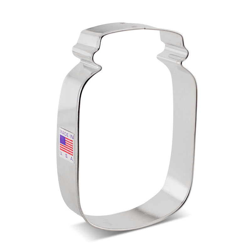 Ann Clark Mason Jar cookie cutter, a premium kitchenware item for creative baking, proudly made in Vermont by America's largest cookie cutter manufacturer.