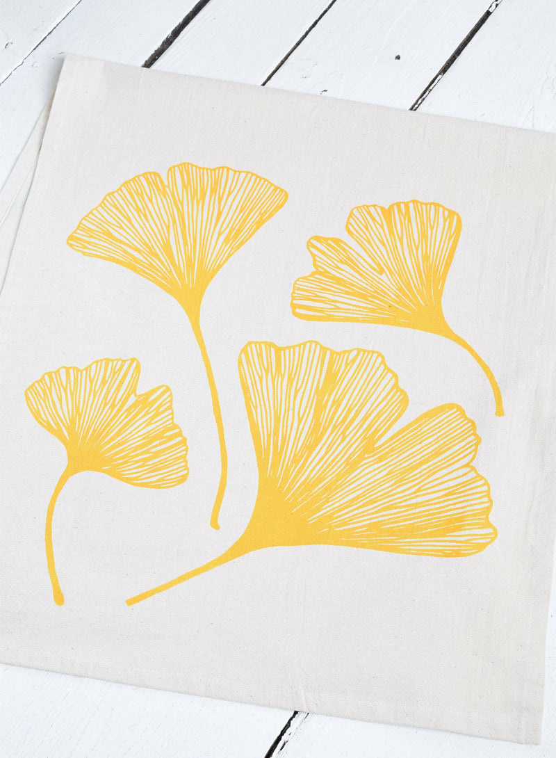 Hearth and Harrow | Ginkgo Leaf Tea Towel.