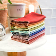 Marley's Monsters UNpaper® Towels - Earthy Rainbow 24-pack, eco-friendly reusable towels, ideal for sustainable kitchen use.