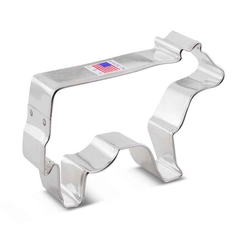 Ann Clark | Cookie Cutters - Cow: Metal cookie cutter in cow shape, enhancing farm-themed baking, from America's leading manufacturer, fitting Athens Cooks' curated kitchenware selection.