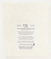 Three Bluebirds Swedish Dishcloths - Teal Garden: A sustainable, absorbent dishcloth made from cellulose and organic cotton, ideal for eco-friendly cleaning tasks.