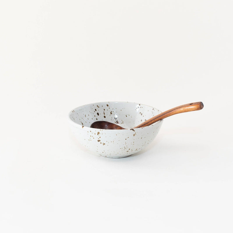 Sarah Kersten - Ramen Bowl: Fig, featuring a wooden spoon, ideal for noodles, salads, or whisking, showcasing versatility for any kitchen setting.
