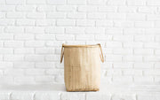 NEEPA HUT - Bidayuh Laundry Basket with Handle: A handcrafted rattan basket for storing household items, supporting Bidayuh artisans. Perfect for organizing linens, towels, and toys.