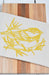 Hearth and Harrow - Organic Cotton Chickadee Tea Towel in Mustard Yellow - Bird.