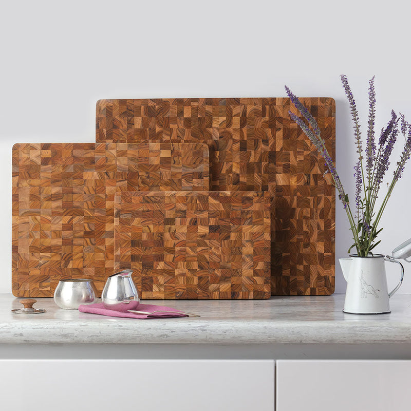 Teakhaus | End Grain Cutting Board, Small